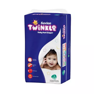 Savlon Twinkle Baby Pants Diaper (8-15Kg) - L 48pcs