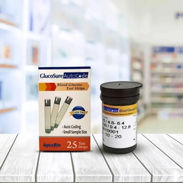 GlucoSure Auto code Glucose Test Strips – 25 strips
